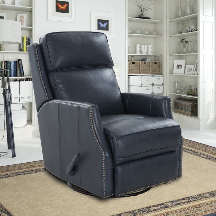 Red Barrel Studio® Leather Swivel Recliner Wayfair